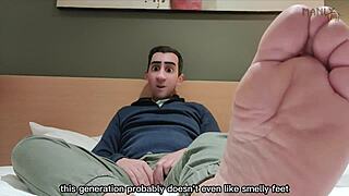 All alone in the hotel with my hot stepdad, only one bed, I want him to fuck me so badly