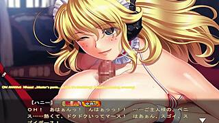 Maid-San to Boin Game Honey Scene with Big Tits Cosplay