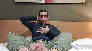 All alone in the hotel with my hot stepdad, only one bed, I want him to fuck me so badly