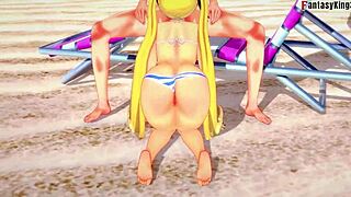 Marie Rose Bikini Fucking on the Beach!