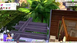 the sims 4 transando com a vizinha na cama