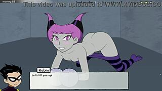 Jinx and Blackfire having fun in this animated video