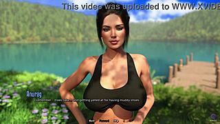 crazy step sister swims naked in forest, gets caught in 3d hentai