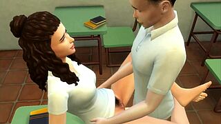 virgin college girl gets fucked in class