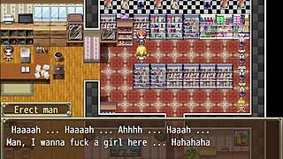 Farah gets trapped on roof, cute blonde in hentai with big tits and ass sucking fetish