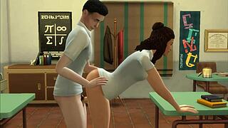 virgin college girl gets fucked in class