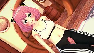 Anya Rides Big Cock Post-Gym