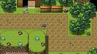 Tanned girl natsuki enjoys having massive tits covered in cum in hentai game episode 13