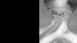 Are you playing in the bathtub with cum?