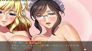 maid-san and boin game leads to final orgy scene in english