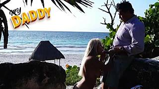 Fucking My Friend's Girlfriend On The Beach With Big Cock