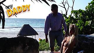 Fucking My Friend's Girlfriend On The Beach With Big Cock