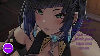 Yelan Guides Edging Hentai Jerk Off Instructions