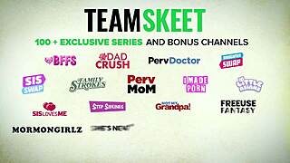 i teamskeet religious teen 18+ babe surprised by naughty roommate ella nova with huge strap-on dildo