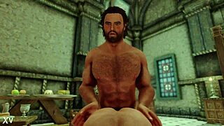 Three Men Engage In Bareback Anal Fucking Indoors