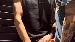 Us in the bathrooms with some fun.