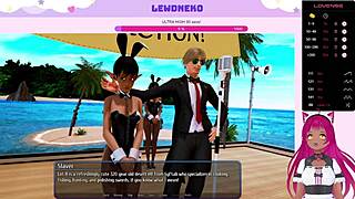 Vtuber Lewdneko Plays Harem Hotel BDSM Slave Maid Part 1