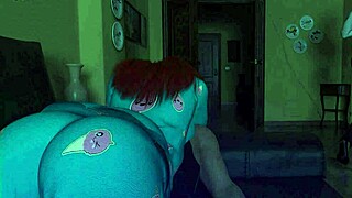 Summers gone 4 with redhead big tits in 3d boobs action!