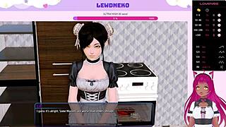 Vtuber Lewdneko Plays Harem Hotel BDSM Slave Maid Part 1