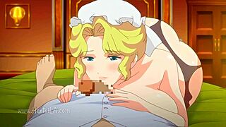 i'm obsessed with this busty blonde maid in wild cartoon action