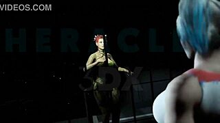 Harley’s big tits and ass get pounded by a big cock in an animated porn video