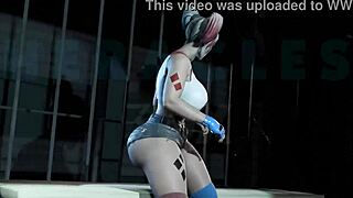Harley’s big tits and ass get pounded by a big cock in an animated porn video