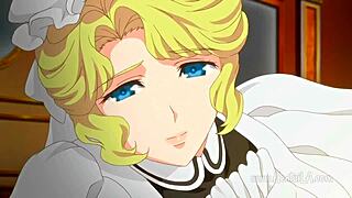 i'm obsessed with this busty blonde maid in wild cartoon action