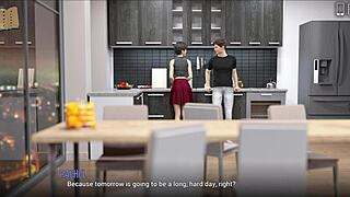 Bold brunette teacher with big tits causing problems at university