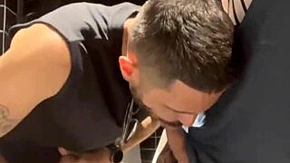 Us in the bathrooms with some fun.