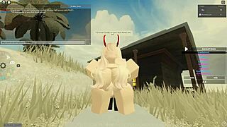 roblox porn clip with wild blonde action