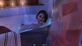 Touching my stepmom's body while bathing together in 3D hentai, life in Santa County.