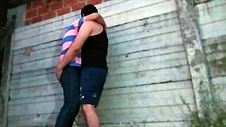 fucking in alley with clothes ripped striptease