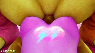 anime lesbians engage in intense training session together