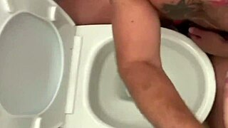 Gay blowjob action captured in public toilet compilation.