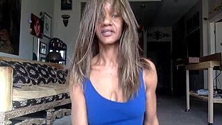 ginger moisture teases you with comedy nipples, smiles while trying to lick herself