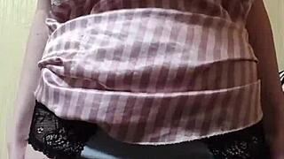 Elza Kom's beautiful pussy in panties stirs deep fetish desires. Gay panty sniffing brings intense pleasure.