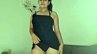 beautiful latina student shows wet pussy and big ass