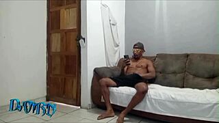 dorn handles massive black cock in cumpilation 3 on red