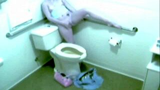 Feeling So Naughty Spying on Teen Blonde Bath Solo