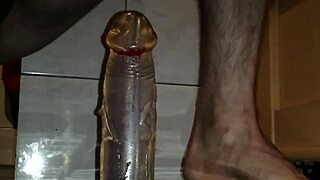 this solo gay guy goes deep with a huge dildo in extreme play