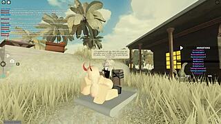 roblox porn clip with wild blonde action