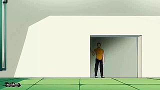 rose chills after her workout in this 3d cartoon