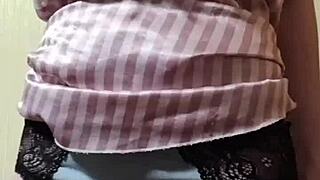 Elza Kom's beautiful pussy in panties stirs deep fetish desires. Gay panty sniffing brings intense pleasure.