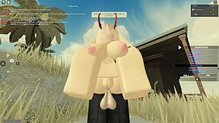 roblox porn clip with wild blonde action