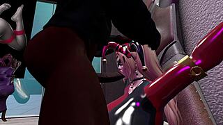 Black Man Meets Harley Quinn In Second Life