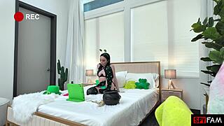 Stepbrother watches selina imai's wet pussy play