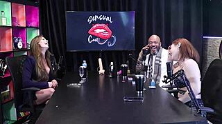 tati weg thinks she's shy but fucks two guys and lives naked online