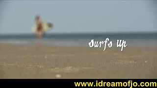 Surfing Vibes with a Beach Brunette Solo