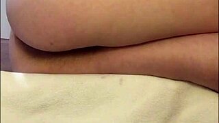 Teen with very hairy pussy pulses in close-up, climaxing hands-free.