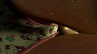 the cute horror queen gets scared and fingers her pussy until she squirts all over